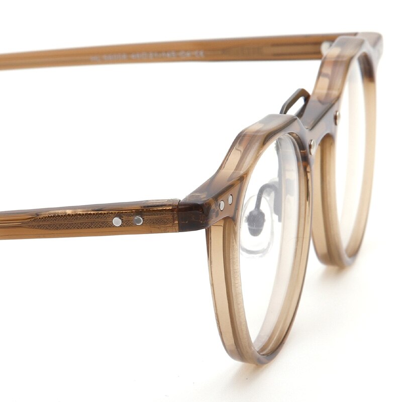 Muzz Unisex Full Rim Round Acetate Frame Double Bridge Eyeglasses 56008 Full Rim Muzz