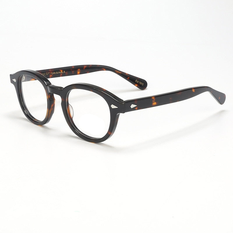 Bclear Unisex Full Rim Round Acetate Three Size S-M-L Frame Eyeglasses 1915 Full Rim Bclear