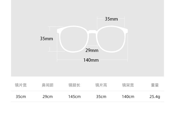 CCspace Unisex Full Rim Square Round Acetate Eyeglasses 55660 Full Rim CCspace