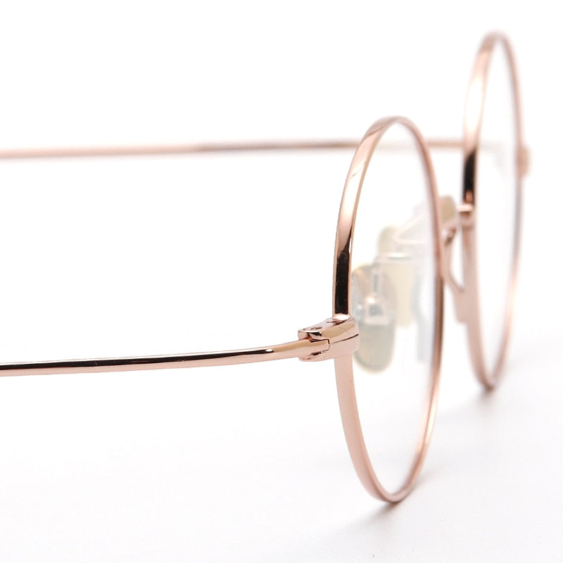 Muzz Unisex Full Rim Small Round Titanium Eyeglasses 103-503 Full Rim Muzz