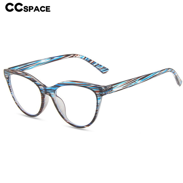CCspace Women's Full Rim Cat Eye Acetate Eyeglasses 54547 Full Rim CCspace