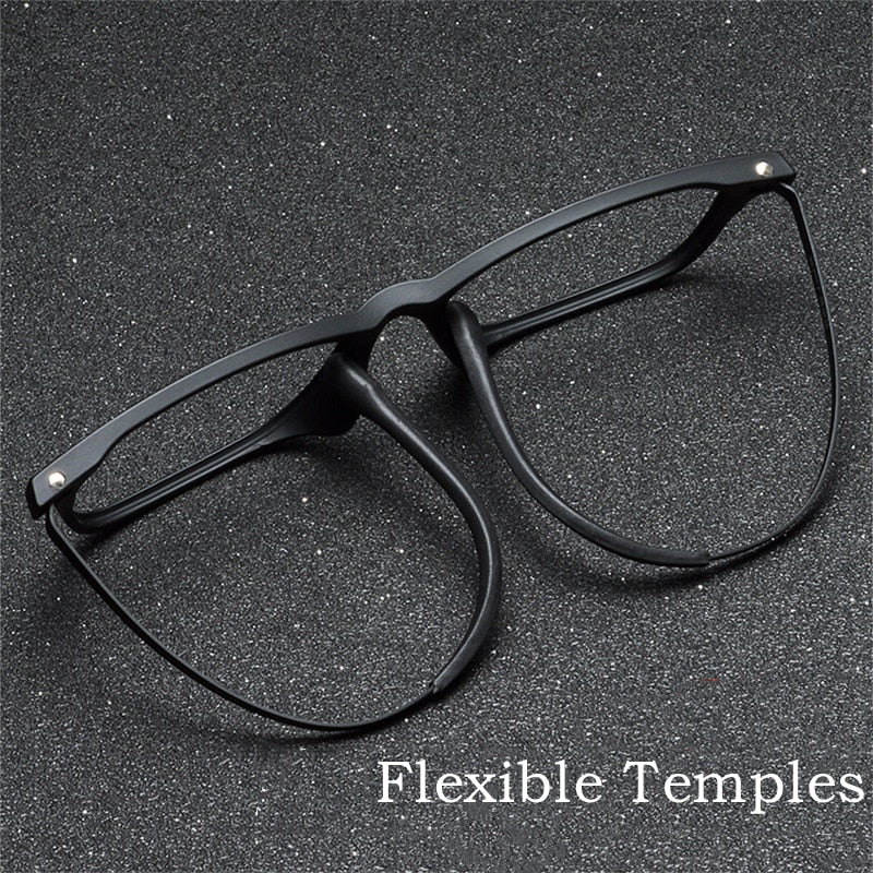 Yimaruili Unisex Full Rim Small Square Tr 90 Rubber Titanium Eyeglasses 9839XP Full Rim Yimaruili Eyeglasses