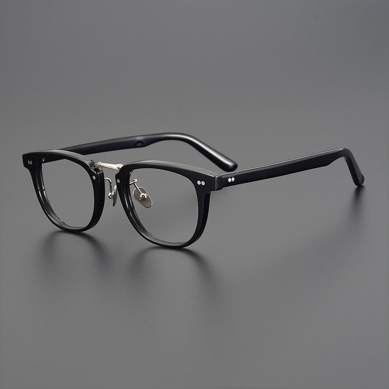 Gatenac Unisex Full Rim Square Acetate Eyeglasses Gxyj938 Full Rim Gatenac