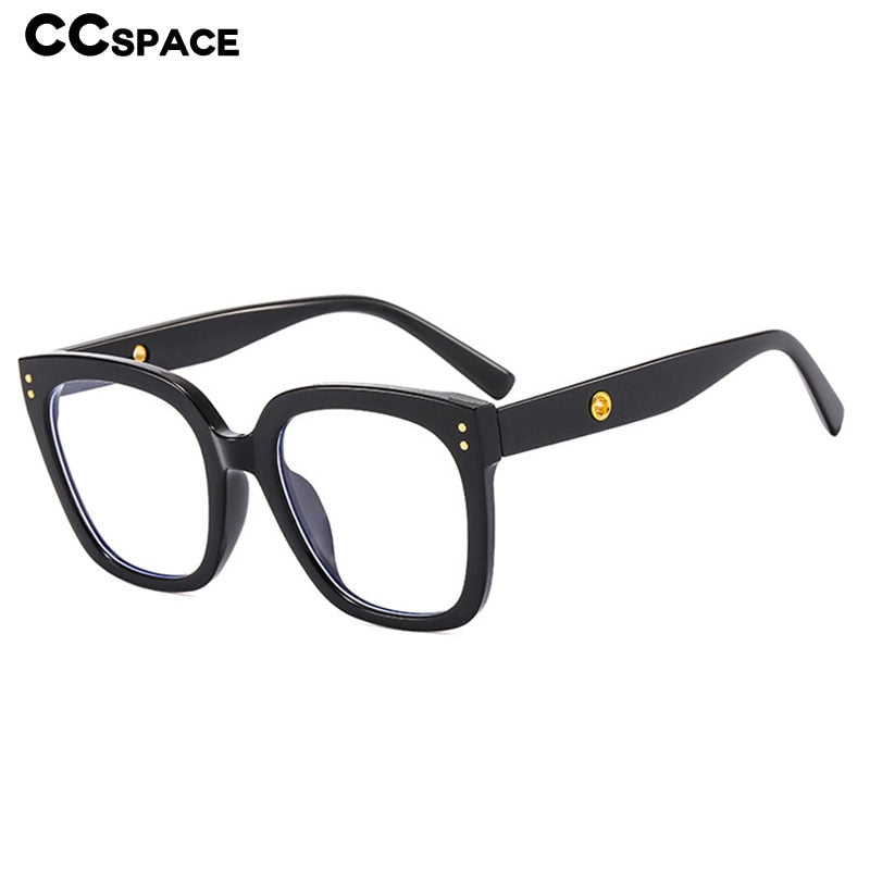CCspace Unisex Full Rim Square Cat Eye Acetate Eyeglasses 55503 Full Rim CCspace