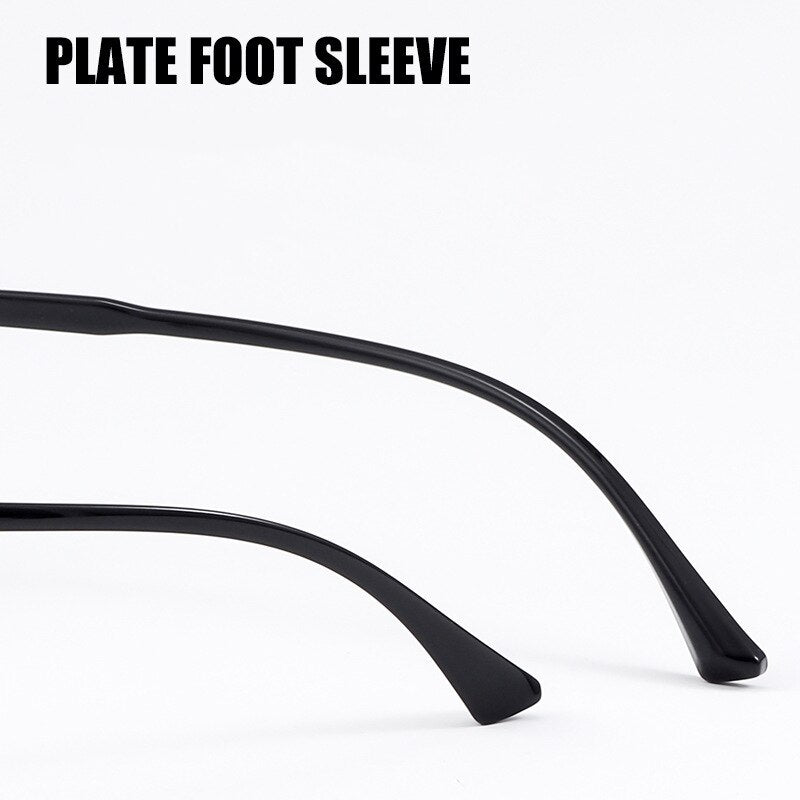 Yimaruili Men's Full Rim Square Acetate Alloy 8538YF Full Rim Yimaruili Eyeglasses