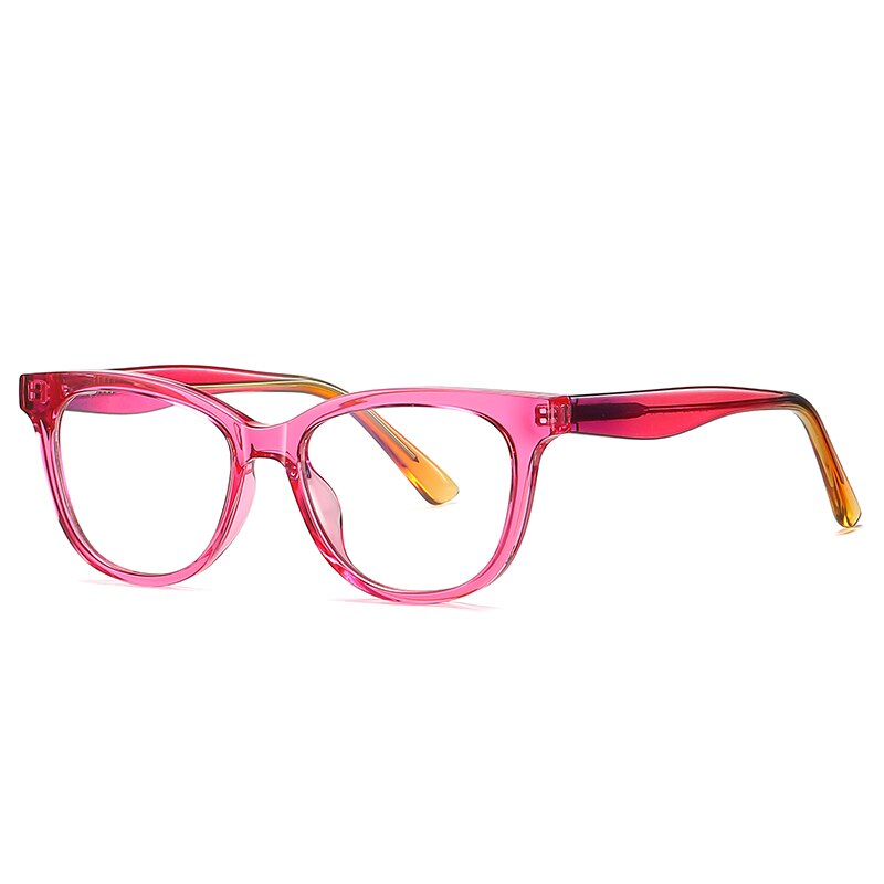 Zirosat Children's Unisex Full Rim Square Tr 90 + Cp Eyeglasses 20210 Full Rim Zirosat C5