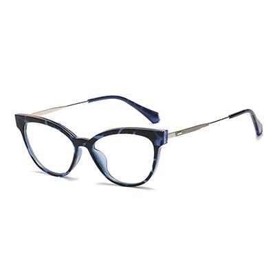 Ralferty Women's Full Rim Square Cat Eye Tr 90 Acetate Eyeglasses D836 Full Rim Ralferty China C5 Blue 