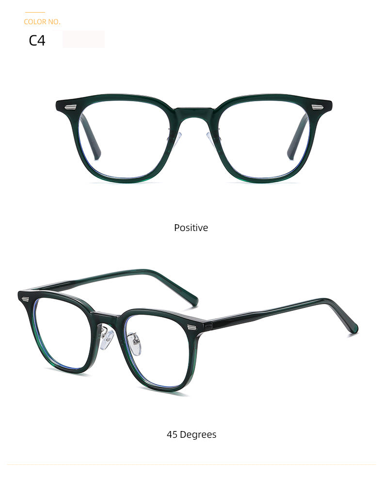 Zirosat Women's Full Rim Tr 90 Square Frame Eyeglasses B1811 Full Rim Zirosat