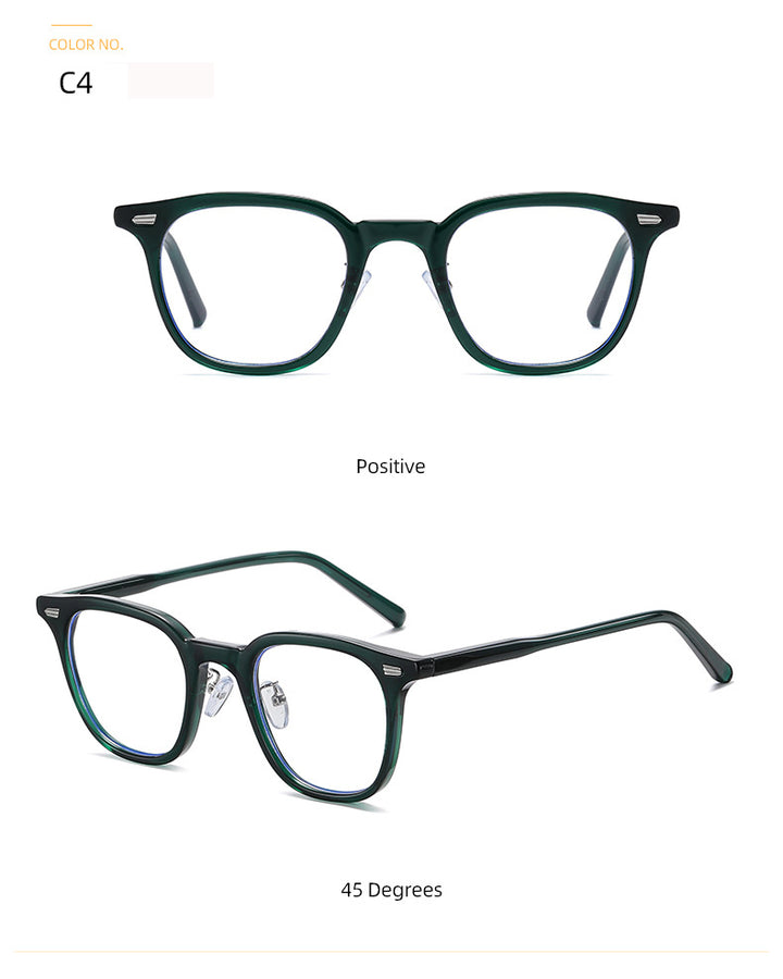 Zirosat Women's Full Rim Tr 90 Square Frame Eyeglasses B1811 Full Rim Zirosat