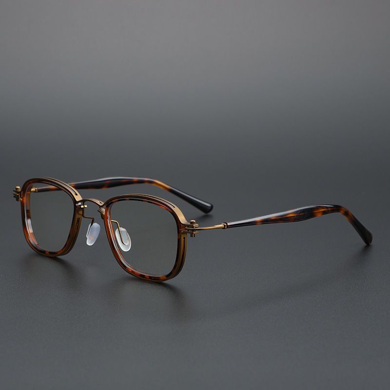 Cubojue Unisex Full Rim Round Acetate Alloy Hyperopic Reading Glasses Reading Glasses Cubojue