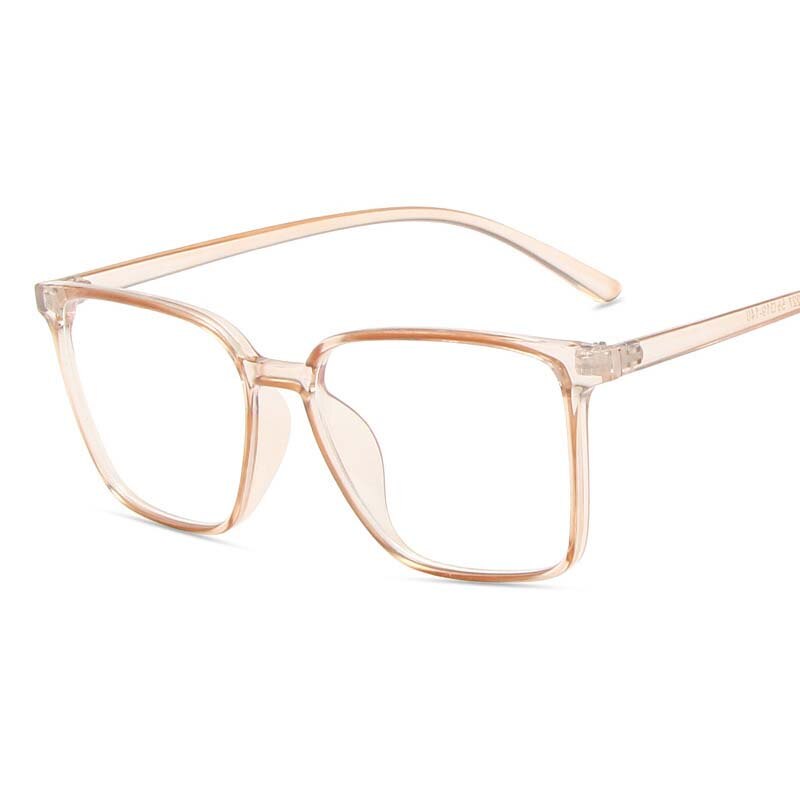 CCspace Unisex Full Rim Square Tr 90 Eyeglasses 53343 Full Rim CCspace Tea China