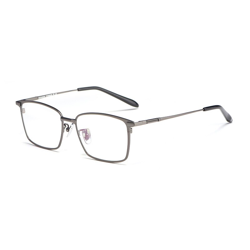 Hotochki Unisex Full Rim Square Titanium Frame Eyeglasses L1831 Full Rim Hotochki gun