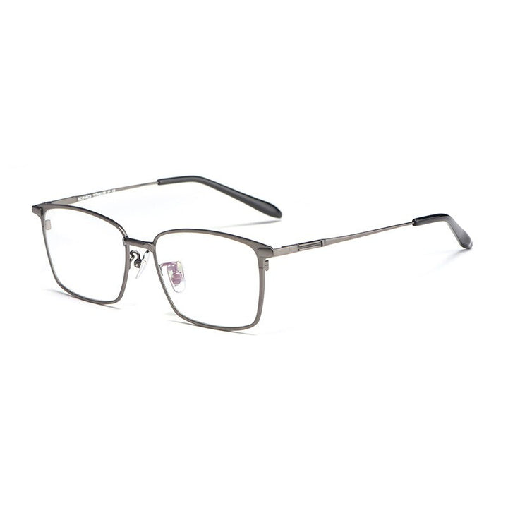 Hotochki Unisex Full Rim Square Titanium Frame Eyeglasses L1831 Full Rim Hotochki gun