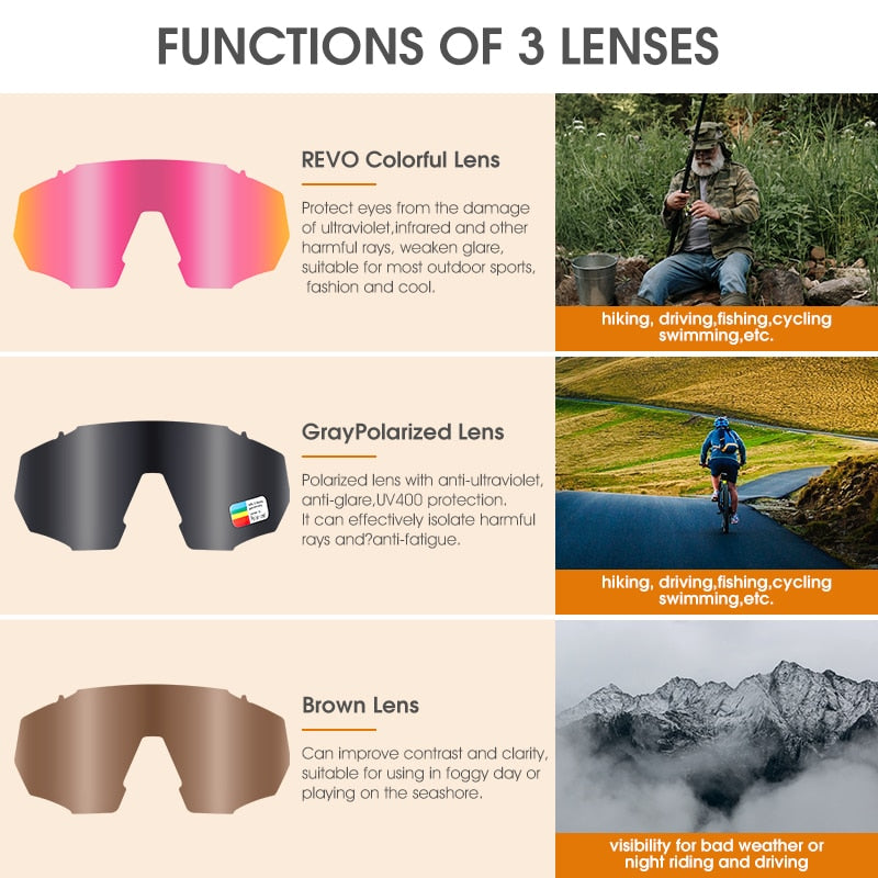 West Biking Unisex Semi Rim Tr 90 Polarized Sport Sunglasses YP0703138 Sunglasses West Biking
