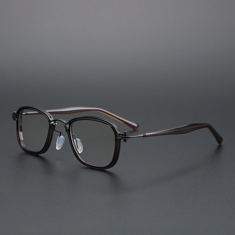 Cubojue Unisex Full Rim Round Acetate Alloy Hyperopic Reading Glasses Reading Glasses Cubojue