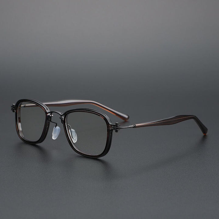 Cubojue Unisex Full Rim Round Acetate Alloy Hyperopic Reading Glasses Reading Glasses Cubojue
