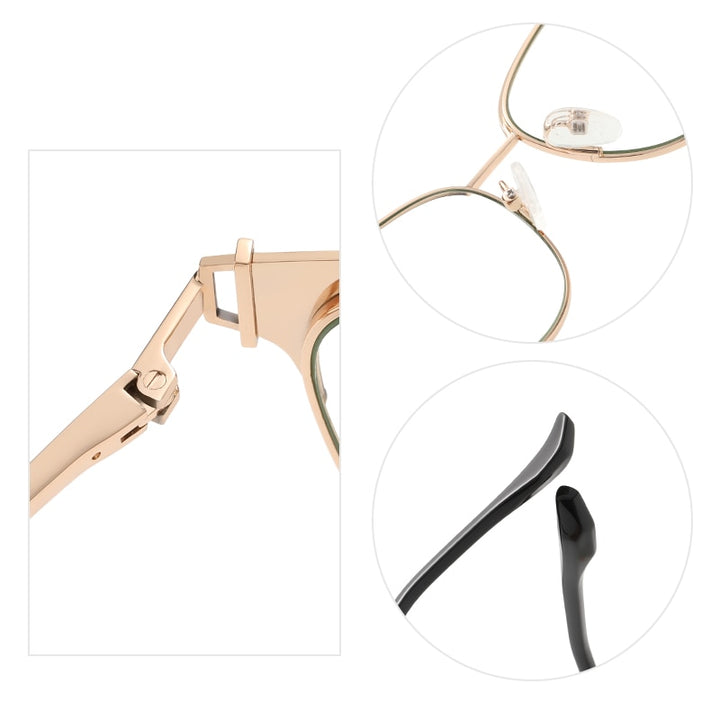 Zirosat Women's Full Rim Cat Eye Acetate Alloy Eyeglasses 8611 Full Rim Zirosat