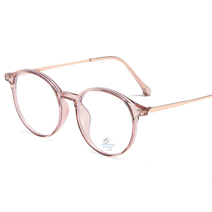 Reven Jate Unisex Full Rim Round Tr 90 Eyeglasses 81251 Full Rim Reven Jate brown