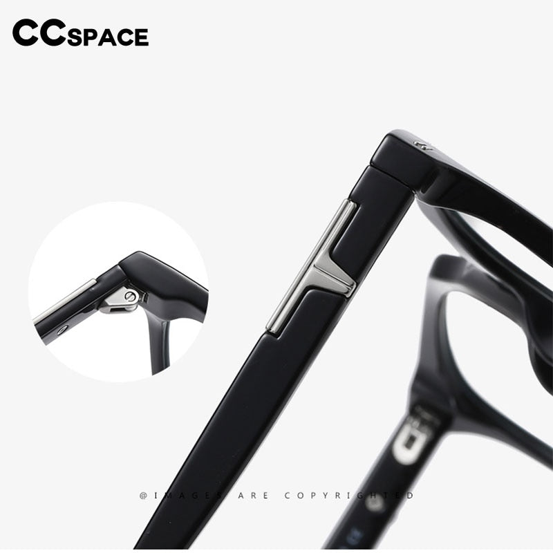 CCspace Unisex Full RIm Square Tr 90 Titanium Eyeglasses 55171 Full Rim CCspace
