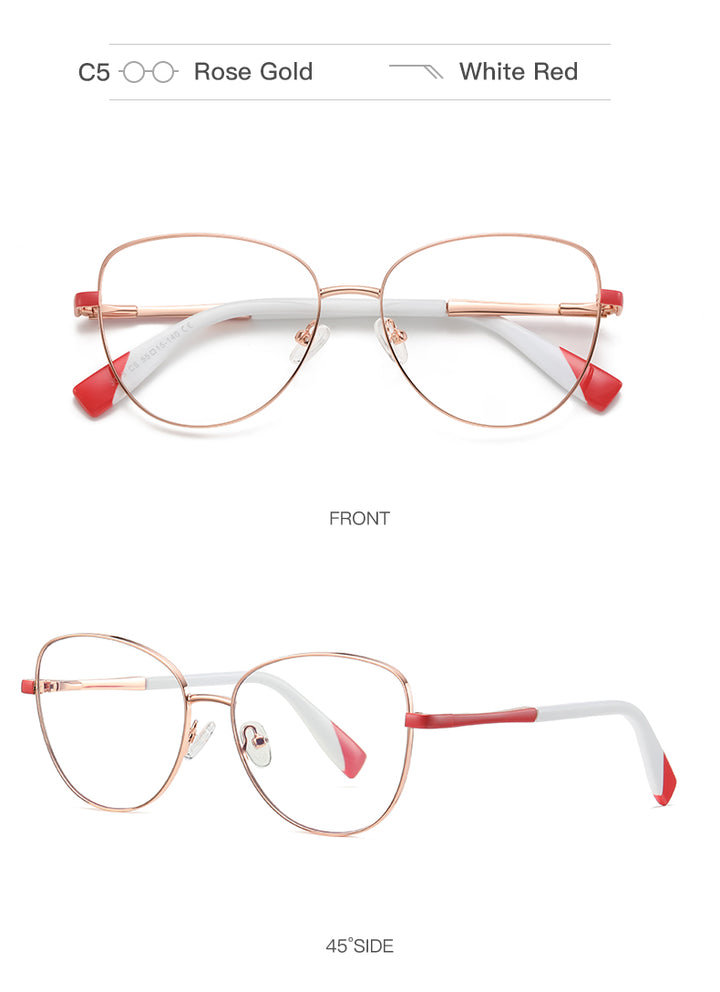 Hdcrafter Women's Full Rim Cat Eye Frame Eyeglasses 3019 Full Rim Hdcrafter Eyeglasses