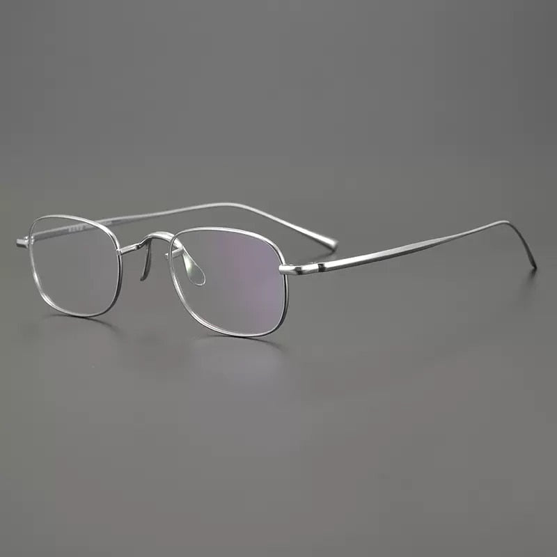 Gatenac Unisex Full Rim Square Titanium Eyeglasses Gxyj909 Full Rim Gatenac