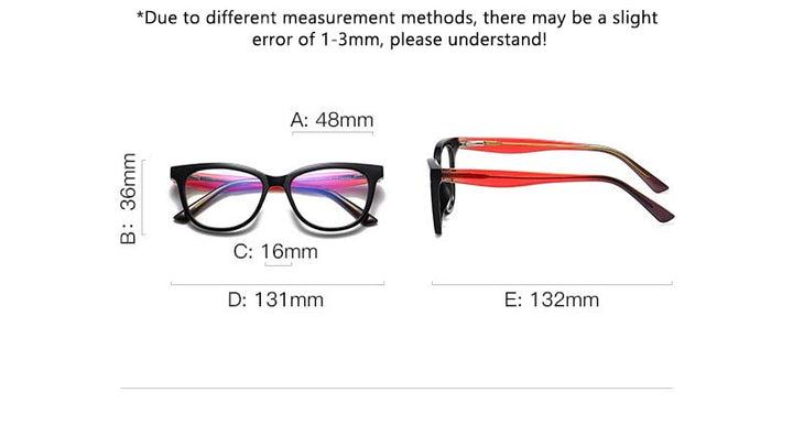 CCspace Youth's Unisex Full Rim Square Tr 90 Titanium Eyeglasses 54525 Full Rim CCspace