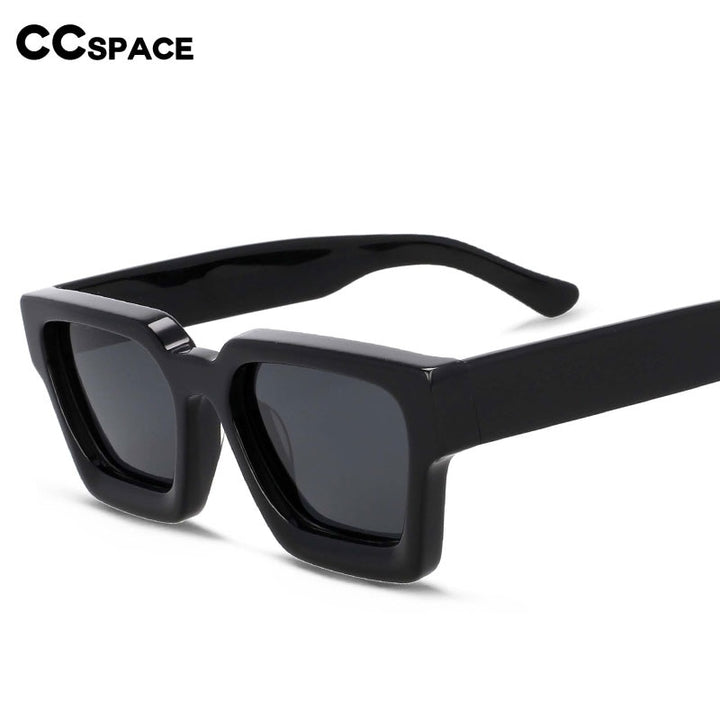 CCSpace Women's Full Rim Square Acetate Frame Polarized Sunglasses 54300 Sunglasses CCspace Sunglasses   