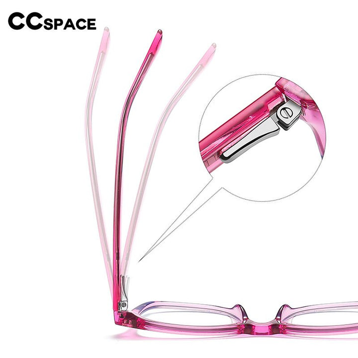 CCspace Children's Unisex Full Rim Square Tr 90 Titanium Frame Eyeglasses 54574 Full Rim CCspace