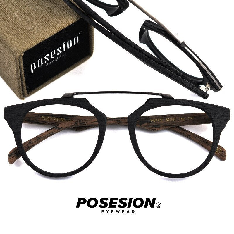 Hdcrafter Unisex Full Rim Round Acetate Eyeglasses Ps7177 Full Rim Hdcrafter Eyeglasses