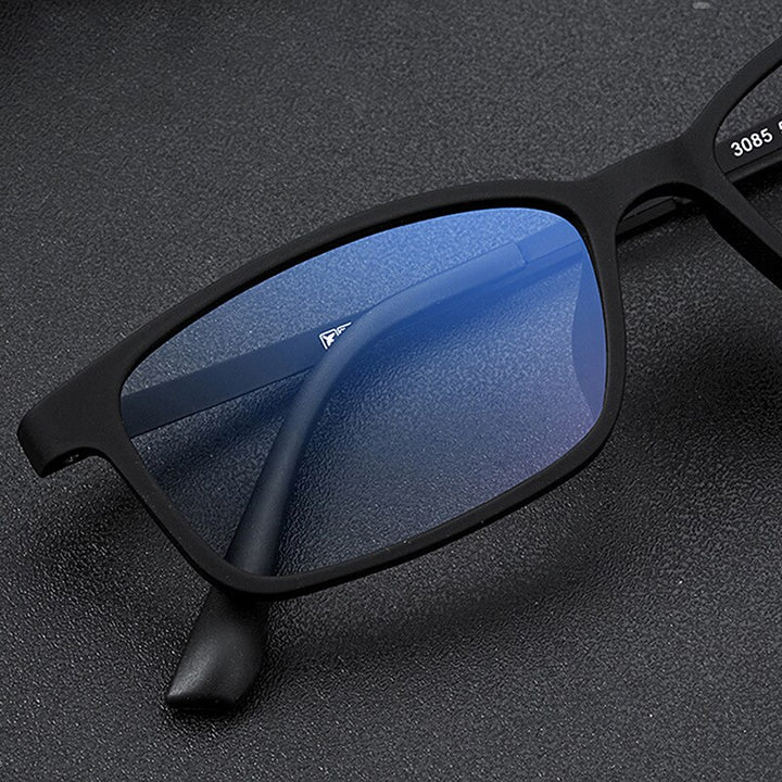 Yimaruili Unisex Full Rim Small Rectangle Square Tr 90 Titanium Eyeglasses 3085 Full Rim Yimaruili Eyeglasses