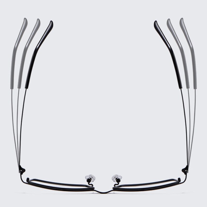 Hotochki Men's Full Rim Rectangle Titanium Alloy Frame Eyeglasses J85517 Full Rim Hotochki