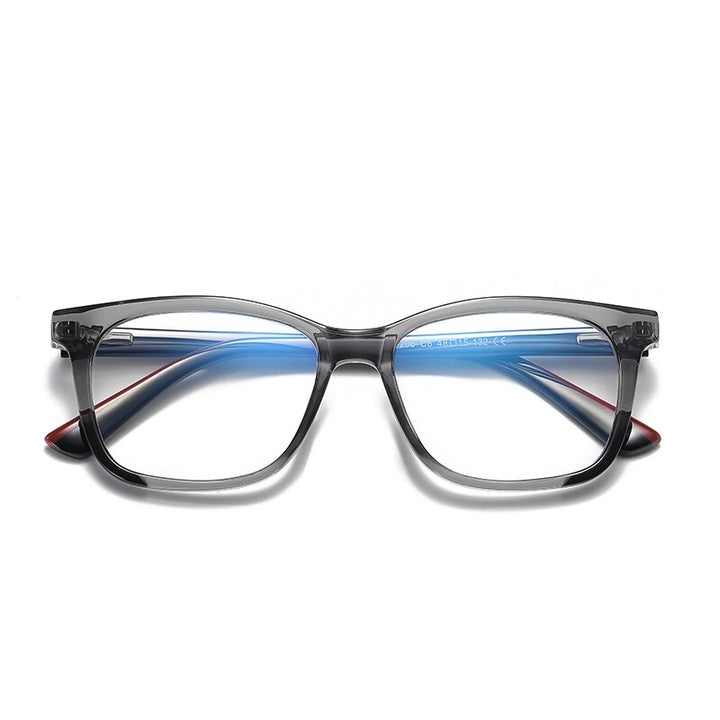 Zirosat Children's Unisex Full Rim Square Tr 90 + Cp Eyeglasses 20206 Full Rim Zirosat C6