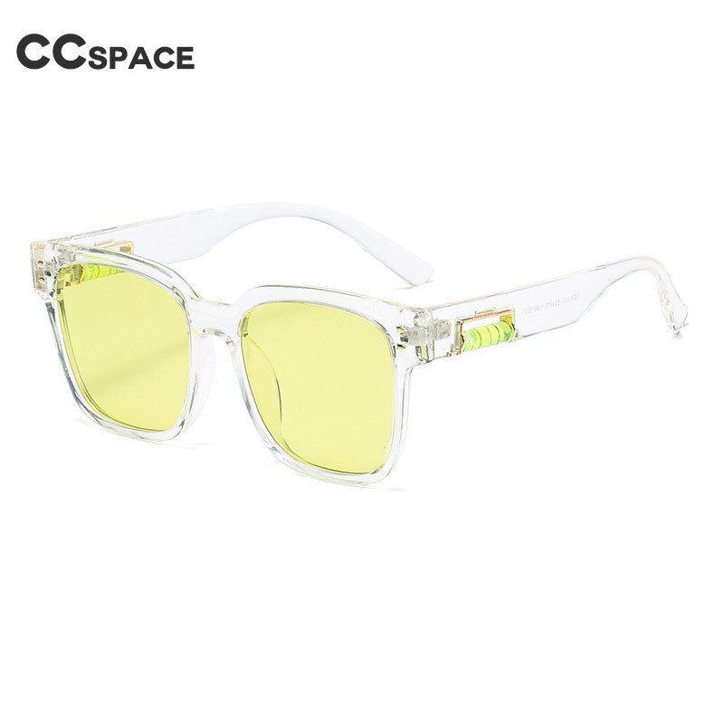 CCspace Unisex Full Rim Square Polarized Tr 90 Titanium Sunglasses 55364 Sunglasses CCspace