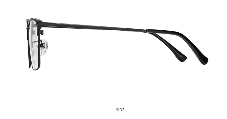 Hotochki Men's Full Rim Square Titanium Frame Eyeglasses Yj2037 Full Rim Hotochki