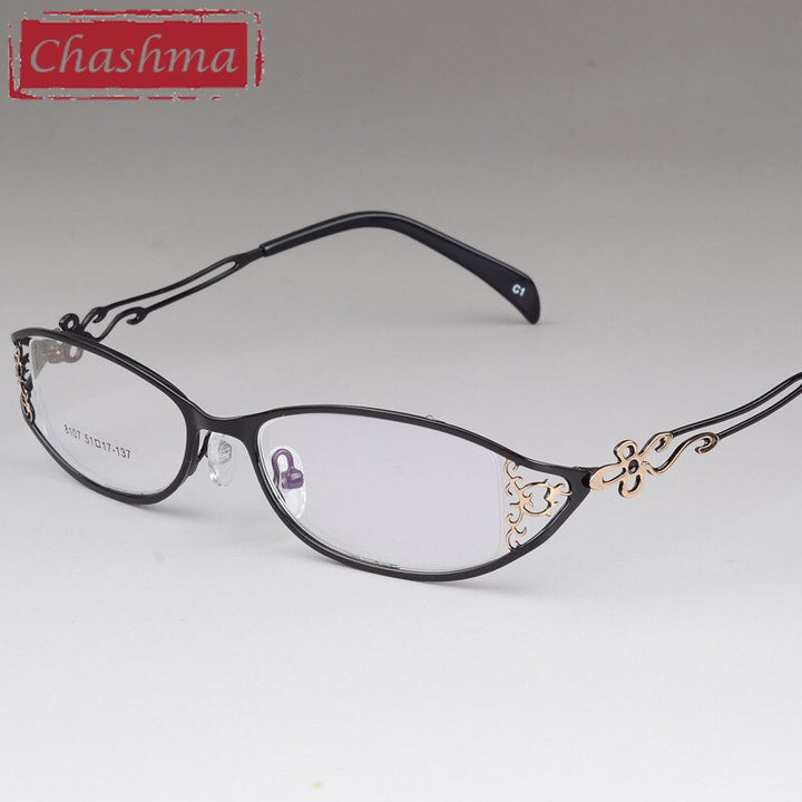 Chashma Women's Full Rim Cat Eye Stainless Steel Frame Eyeglasses 8107 Full Rim Chashma