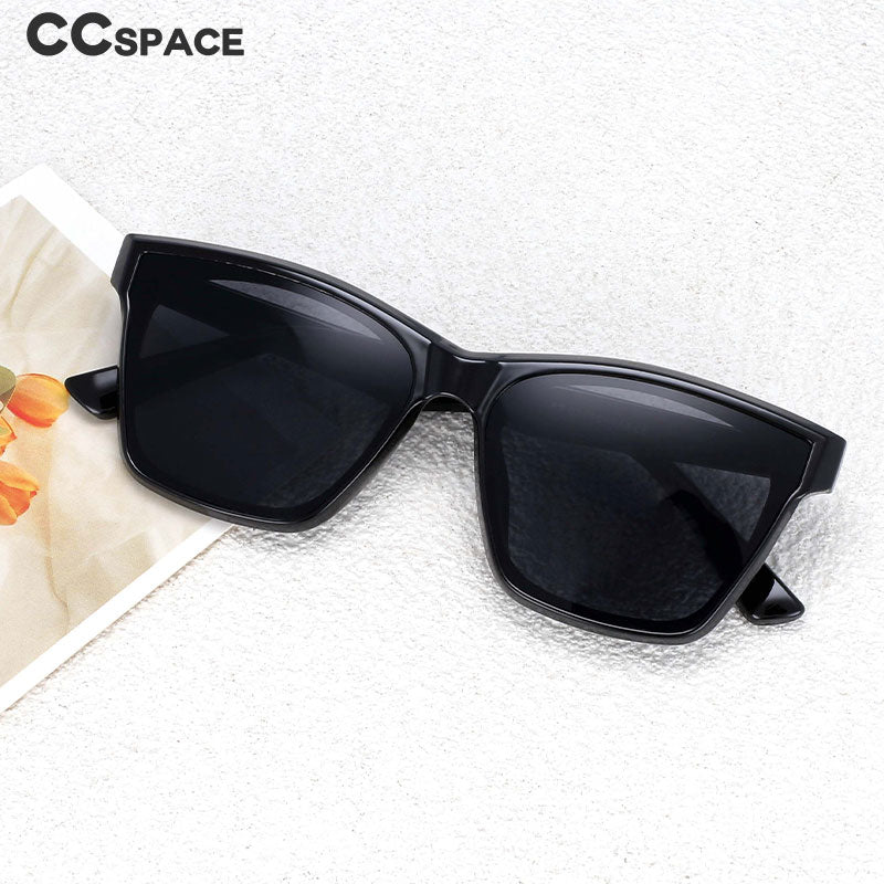 CCspace Women's Full Rim Square Acetate Frame Sunglasses 53257 Sunglasses CCspace Sunglasses