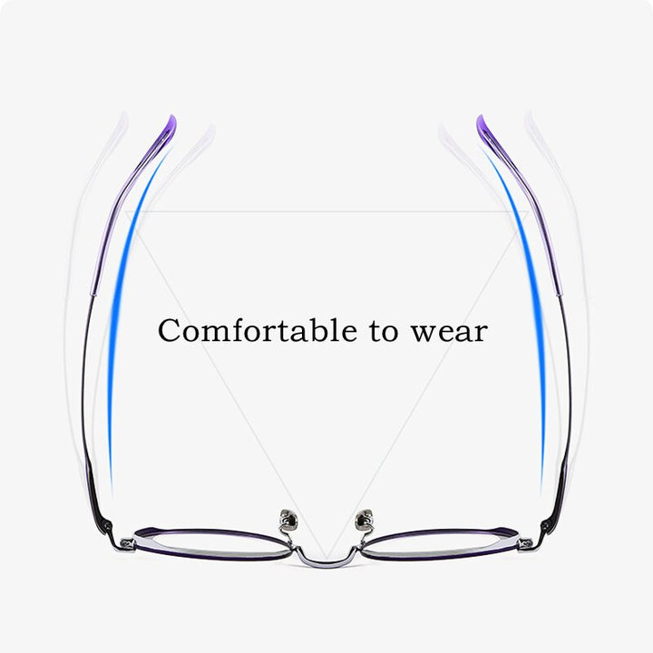Yimaruili Unisex Full Rim Round Titanium Eyeglasses 2046TSF Full Rim Yimaruili Eyeglasses