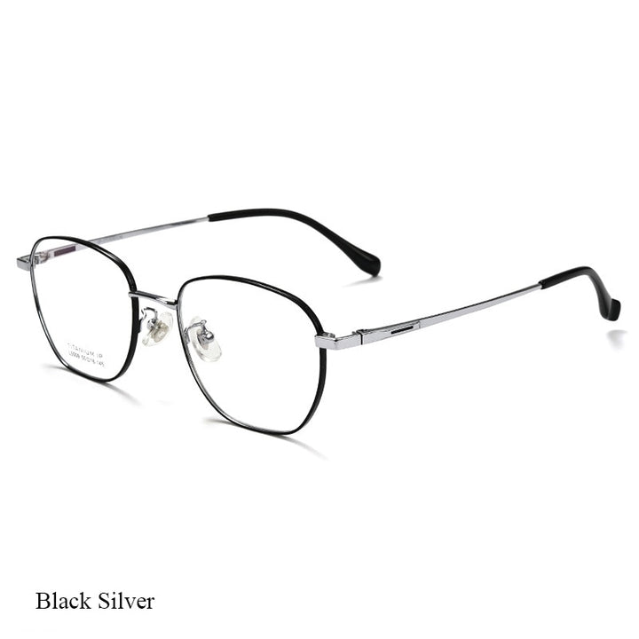 Bclear Unisex Full Rim Square Titanium Eyeglasses Lb5509 Full Rim Bclear