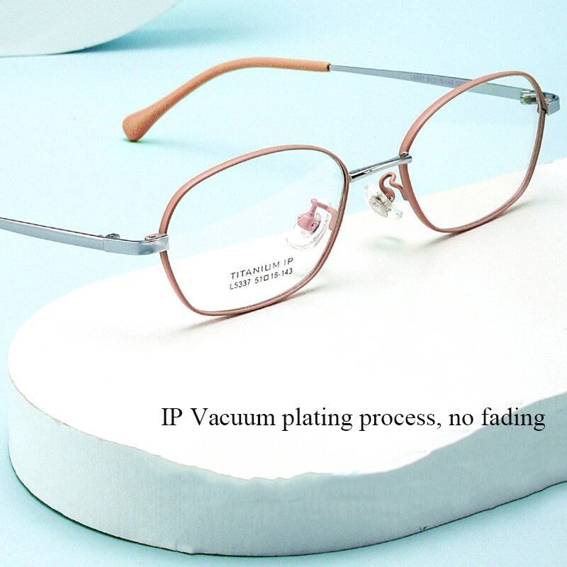 Bclear Unisex Full Rim Small Oval Titanium Frame Eyeglasses Lb5337 Full Rim Bclear