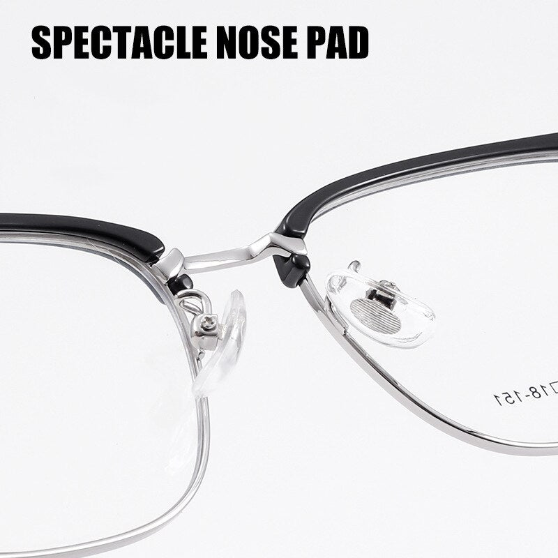 Yimaruili Men's Full Rim Square Acetate Alloy 8538YF Full Rim Yimaruili Eyeglasses