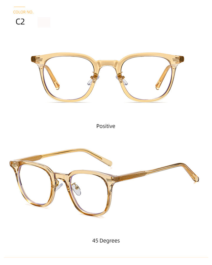 Zirosat Women's Full Rim Tr 90 Square Frame Eyeglasses B1811 Full Rim Zirosat