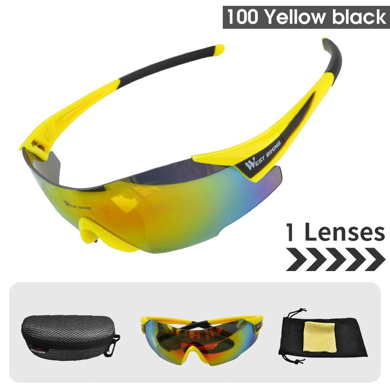 West Biking Unisex Semi Rim Tr 90 Polarized Sport Sunglasses YP0703141 Sunglasses West Biking
