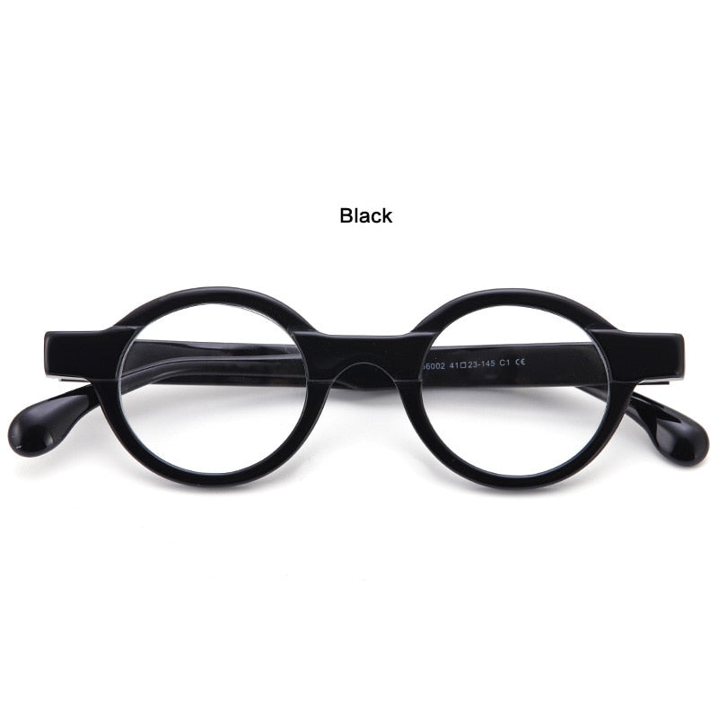 Muzz Unisex Full Rim Round Acetate Punk Frame Eyeglasses 56002 Full Rim Muzz 1