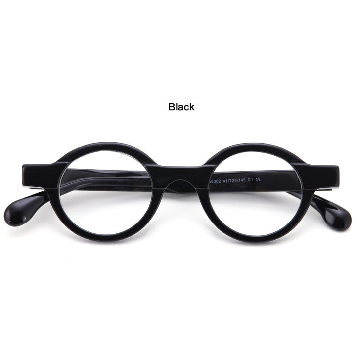 Muzz Unisex Full Rim Round Acetate Punk Frame Eyeglasses 56002 Full Rim Muzz 1