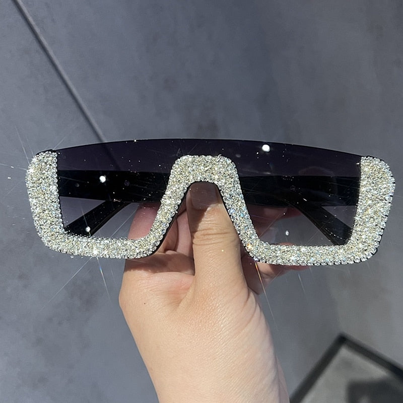 Monique Orenda Women's Semi Rim Square Acetate Frame UV400 Sunglasses 8248 Sunglasses Monique Orenda Black Silver China Other