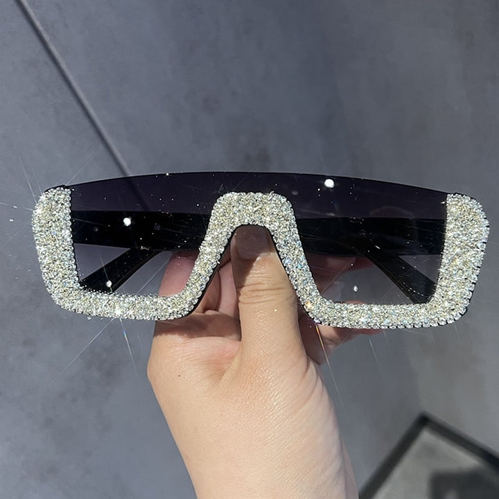 Monique Orenda Women's Semi Rim Square Acetate Frame UV400 Sunglasses 8248 Sunglasses Monique Orenda Black Silver China Other