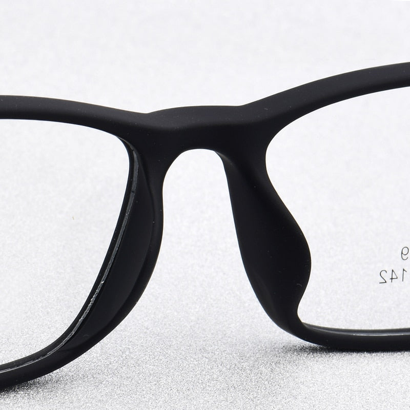 Zirosat Unisex Full Rim Square Ultem Frame Eyeglasses M2039 Full Rim Zirosat