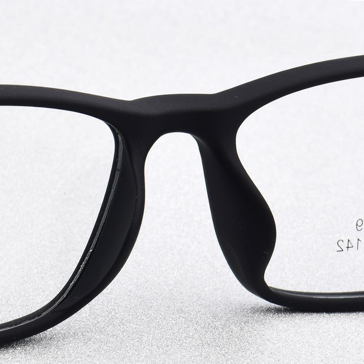 Zirosat Unisex Full Rim Square Ultem Frame Eyeglasses M2039 Full Rim Zirosat