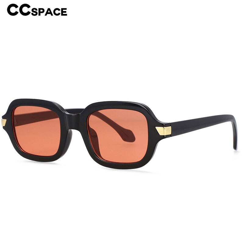 CCspace Unisex Full Rim Square Resin Alloy Frame Punk Sunglasses 54401 Sunglasses CCspace Sunglasses