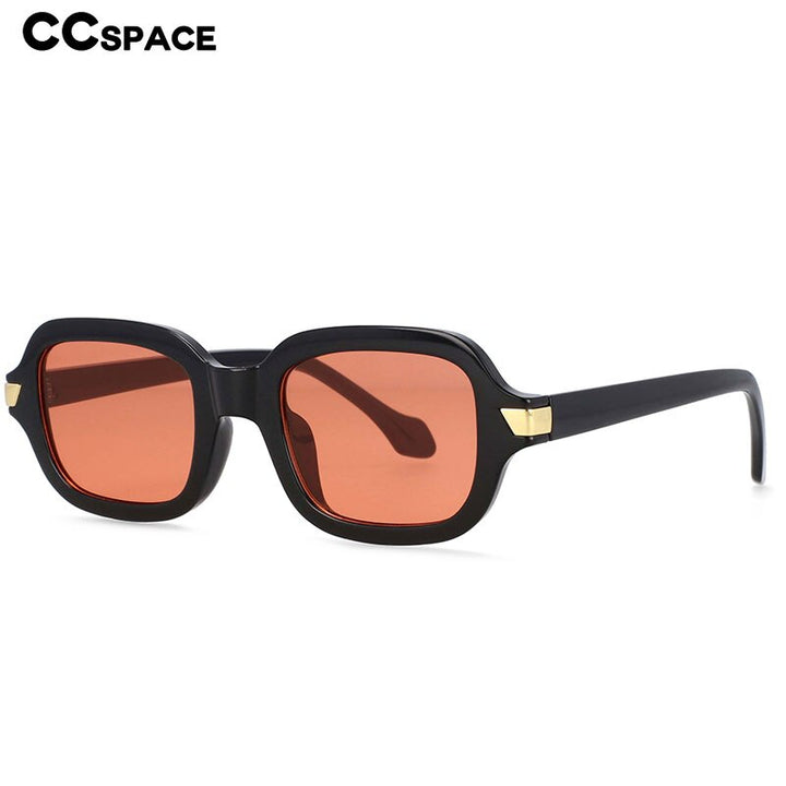 CCspace Unisex Full Rim Square Resin Alloy Frame Punk Sunglasses 54401 Sunglasses CCspace Sunglasses